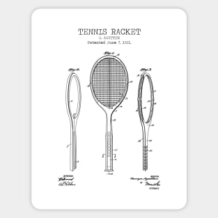 TENNIS RACKET patent Sticker